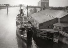 Ship docked at O Dock prior to explosion and fire. Date unknown.