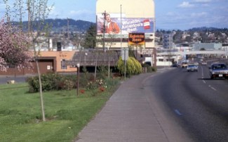 SE. Powell at 6th Ave, Portland, OR. 1986